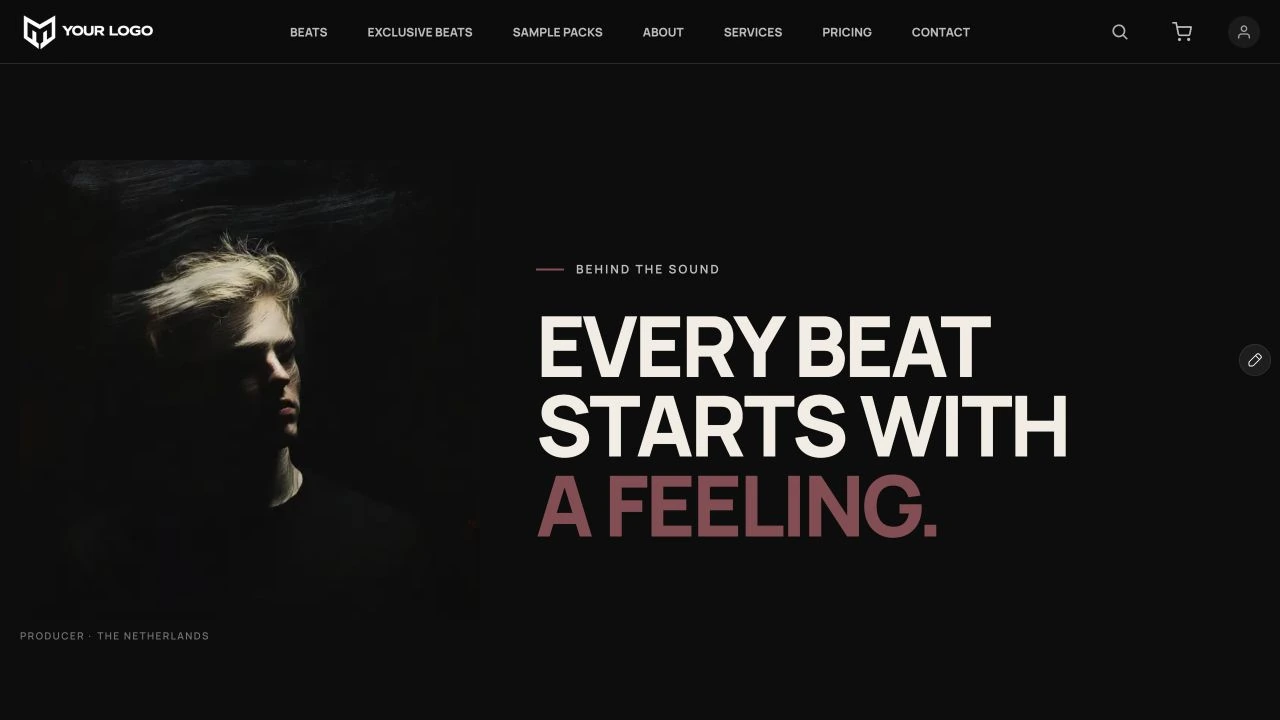 The Starter’s real About page, with a custom portrait layout and large editorial heading